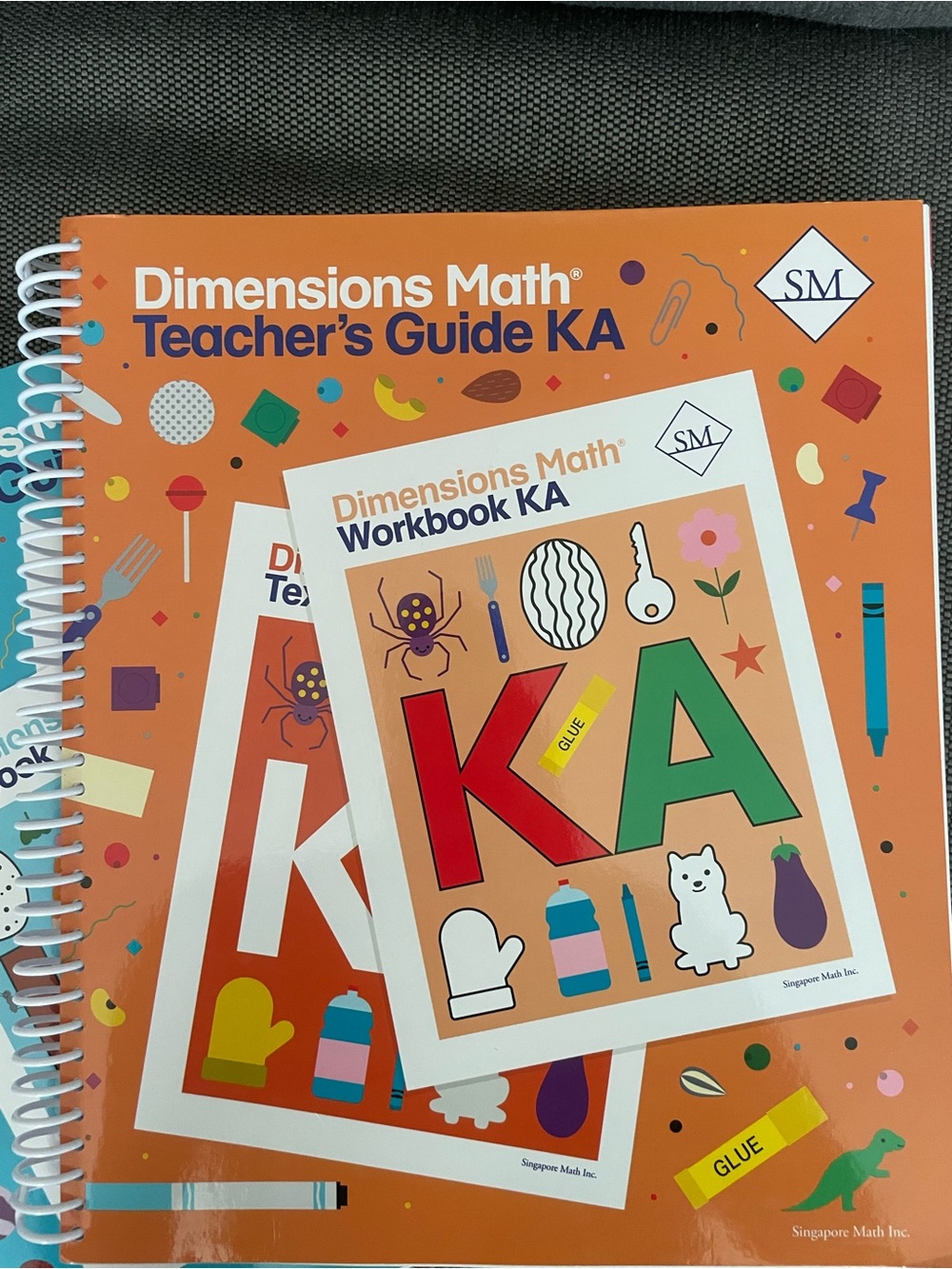 Singapore Dimensions Math KA& B Teacher(EUC) + Test Workbook (never used) - Picture 2 of 4
